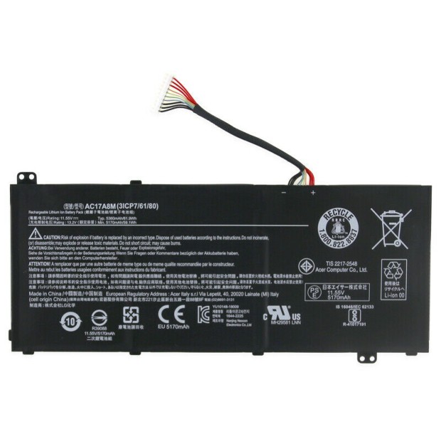 Battery for AC17A8M - 59Wh (Please note Spec. of original item )