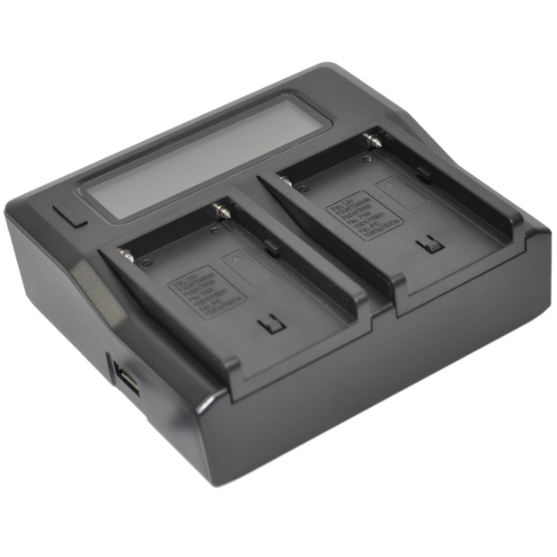 Battery Charger for Olympus BLN-1 AC Dual LCD UK