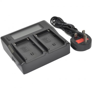 Replace Charger AC Dual LCD for BP-727 Battery UK