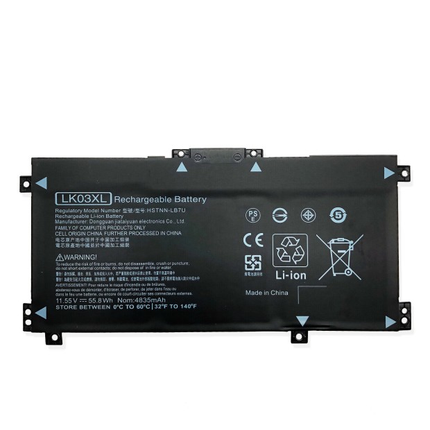 For HP HSTNN-LB7U Battery - 5200mah (Please note Specification of original item )
