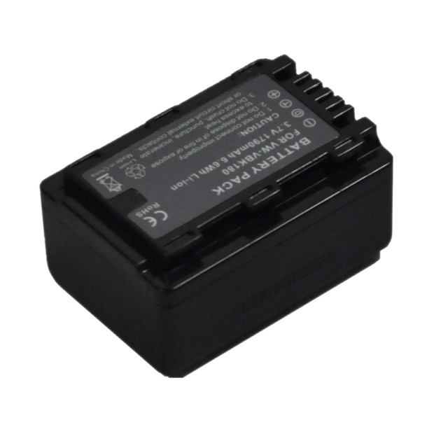 Battery for Panasonic VW-VBK180 VW-VBK360 SDR-S50 UK